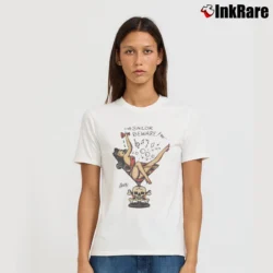 Women’s Sailor Jerry Martini Girl Tattoo Signature T-Shirt in white | Soft, Flattering Fit