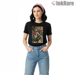 Sailor Jupiter Retro Print Poster Shirt on black short sleeve shirt for women graphic tee