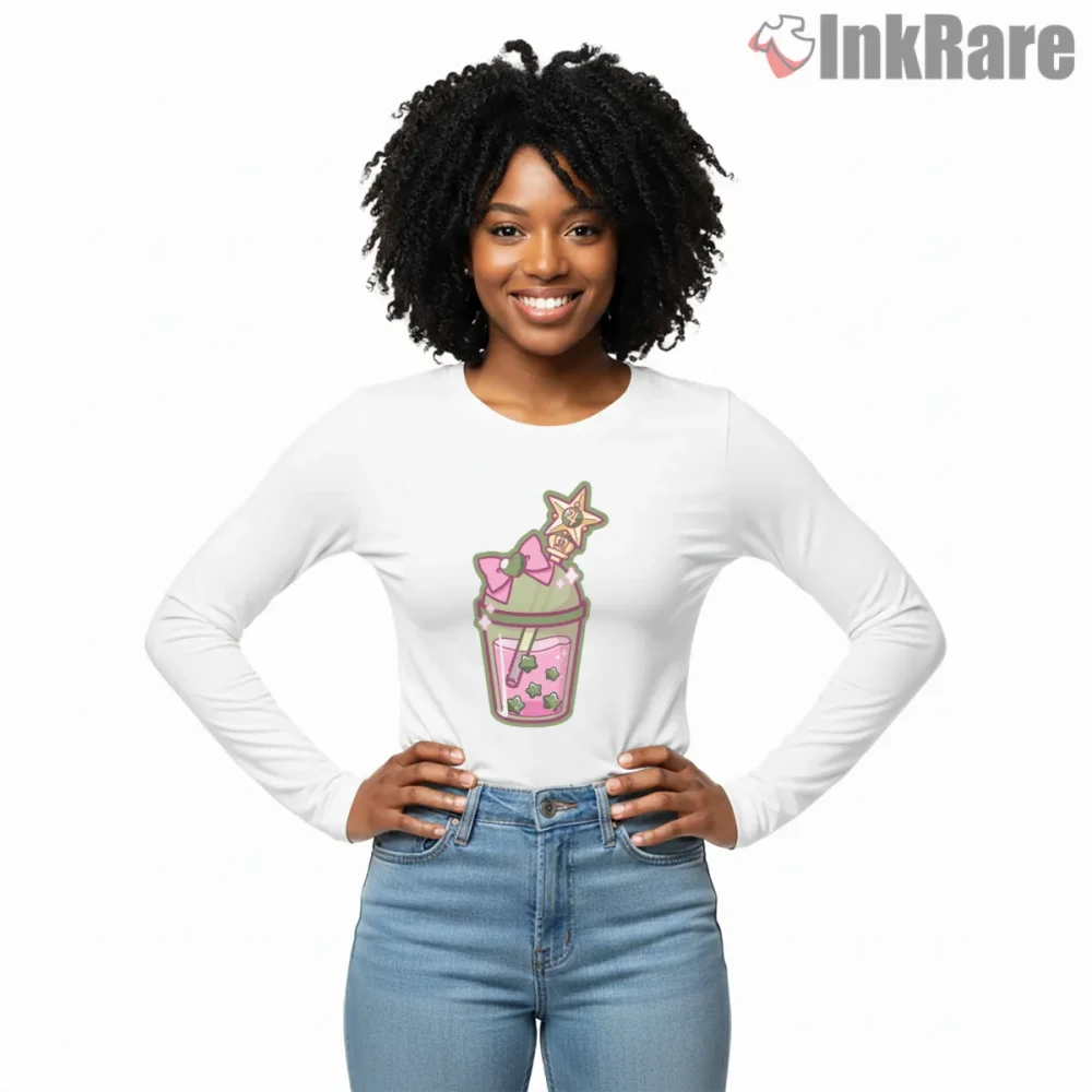 Sailor Jupiter Thunder Boba Cute Anime Shirt on white long sleeve shirt for women graphic tee