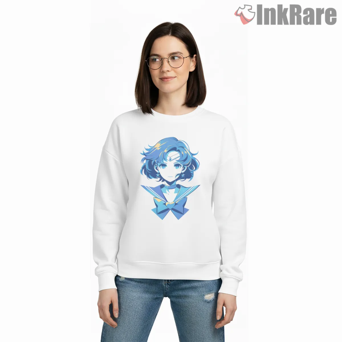 Sailor Mercury Clean Blue Portrait Anime Shirt Sailor Mercury Clean Blue Portrait Anime Shirt on graphic shirt for women graphic tee
