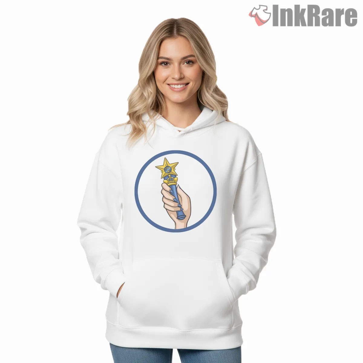 Sailor Mercury Transformation Badge Icon Anime Shirt on white hoodie for women graphic tee