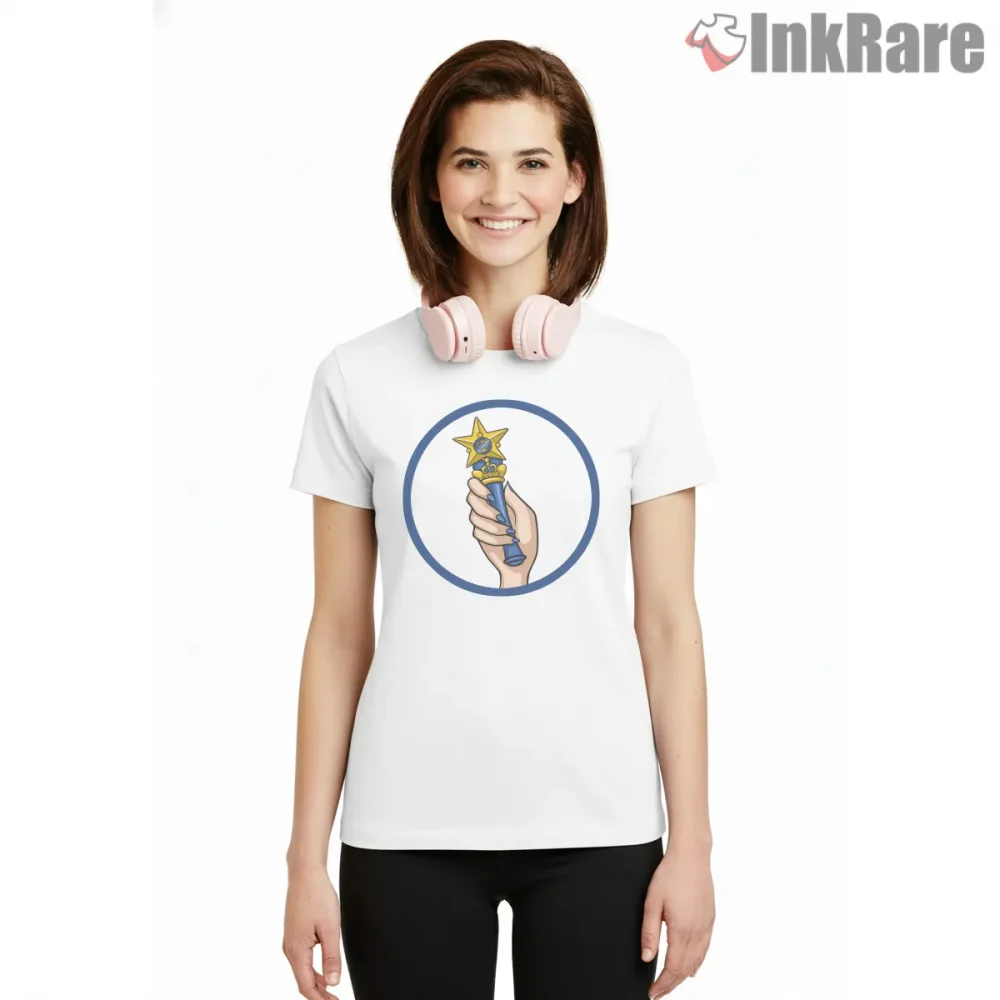 Sailor Mercury Transformation Badge Icon Anime Shirt on white short sleeve shirt for women graphic tee