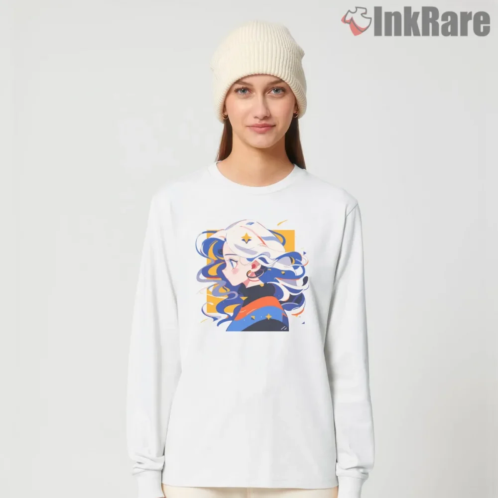 Sailor Moon Celestial Chic Portrait Anime Shirt on white long sleeve shirt for women graphic tee