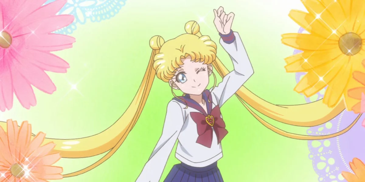 Sailor Moon in a calm, gentle moment that reflects quiet emotional comfort for adult fans