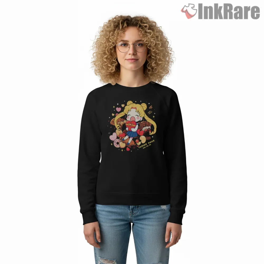 Sailor Moon Sweet Treat Valentine Shirt on graphic shirt for women graphic tee
