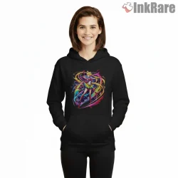 Sailor Moon Vibrant Energy Full Body Anime Shirt on black hoodie for women graphic tee