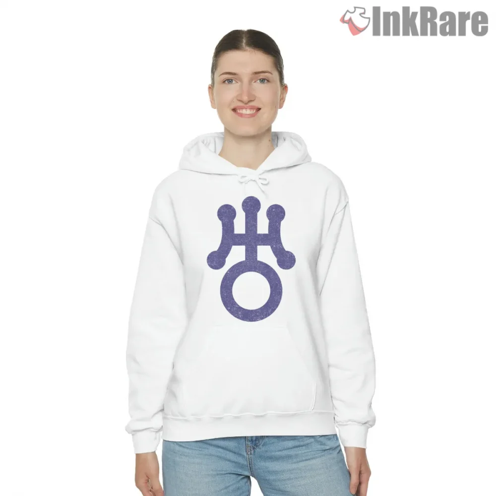 Sailor Uranus Planet Symbol Minimal Anime Shirt on white hoodie for women graphic tee