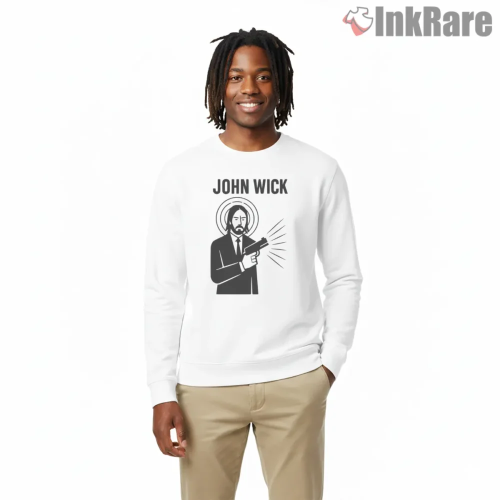 Saint John Wick Halo Icon Shirt on graphic shirt for men graphic tee