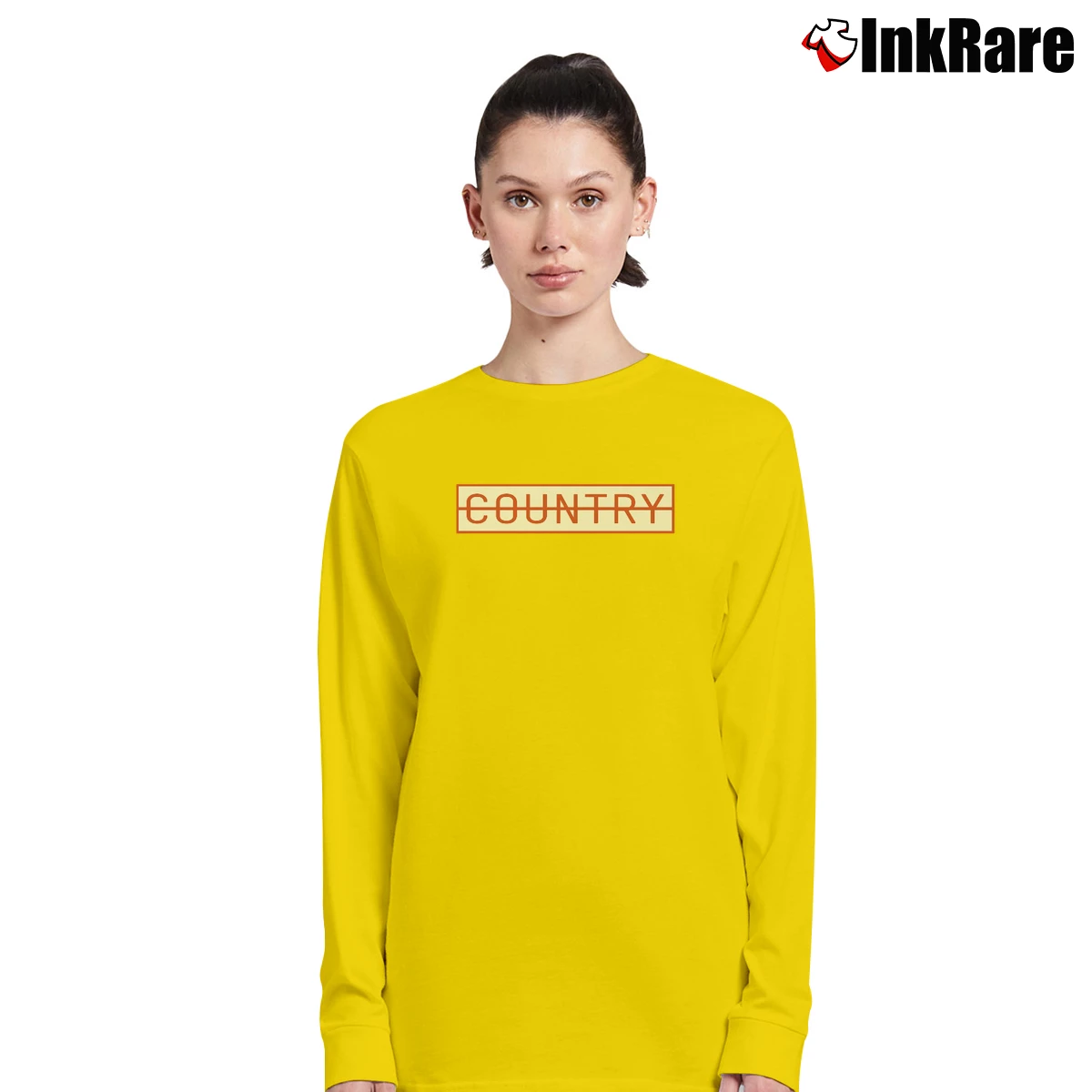 Women’s Sakamoto Days No Country Long-Sleeve Top in yellow | Sleek, Versatile, All-Season