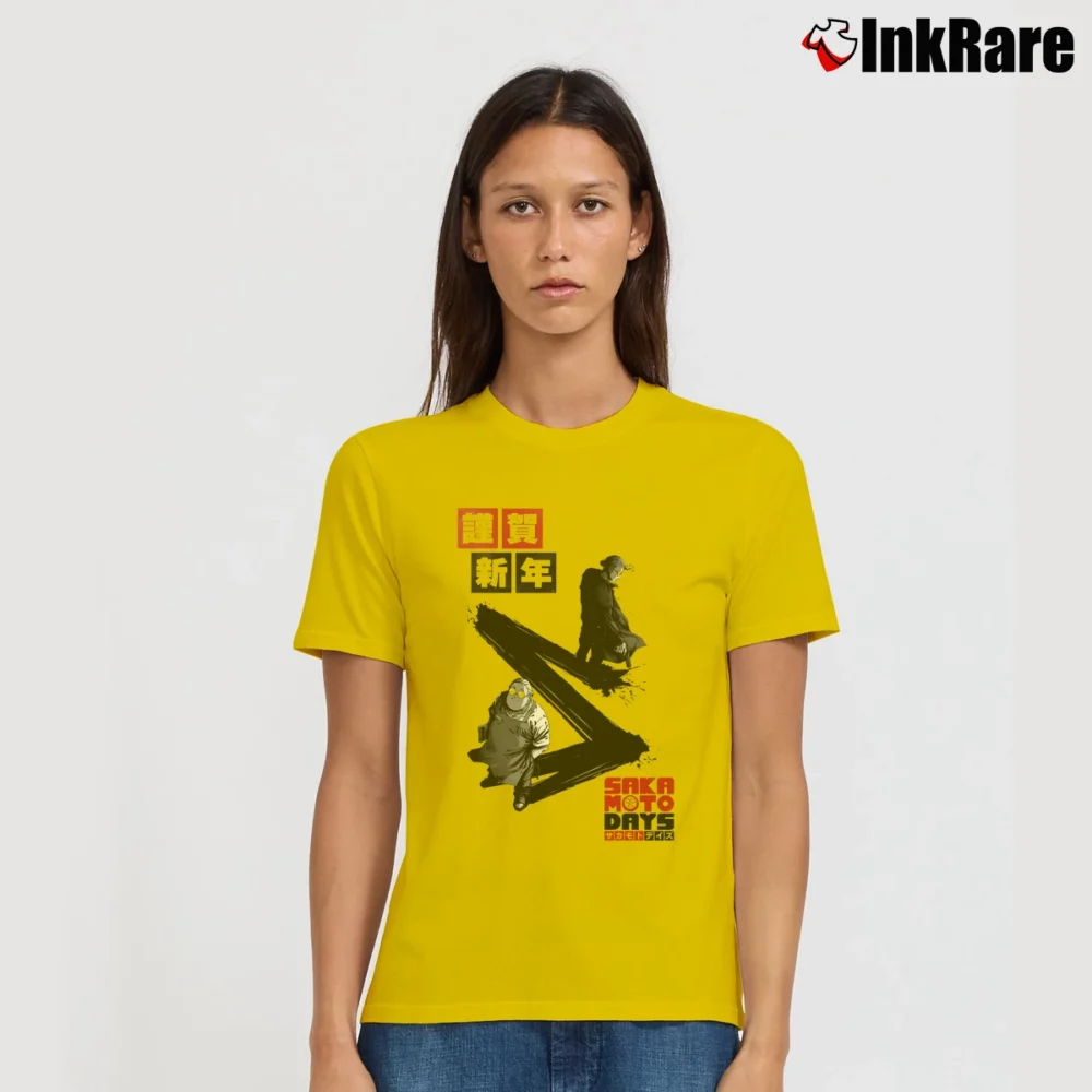 Women’s Sakamoto Days T-Shirt in yellow | Soft, Flattering Fit