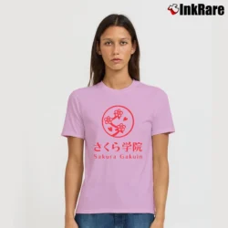 Women’s Sakura Gakuin Visual Kei Music Signature T-Shirt in light pink | Soft, Flattering Fit