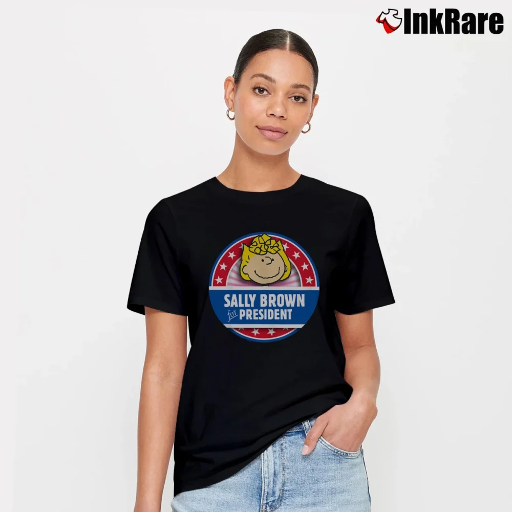 Women’s Sally Brown For President T-Shirt in black | Soft, Flattering Fit