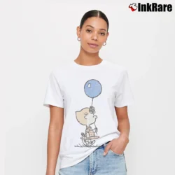 Women’s Sally Brown Holding Balloon T-Shirt in white | Soft, Flattering Fit