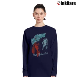 Women’s Sam Kinison Out Of Control Tour 80s Long-Sleeve Top in navy | Sleek, Versatile, All-Season