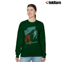 Women’s Sam Kinison Out Of Control Tour 80s Relaxed Sweatshirt in forest green | Soft, Laid-Back Vibe