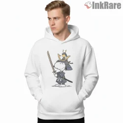 Samurai Snoopy And Woodstock Warrior Honor Shirt on white hoodie for men graphic tee