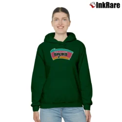 Women’s San Antonio Spurs Throwback Logo Cozy Hoodie in forest green | Warm, Structured, Stylish