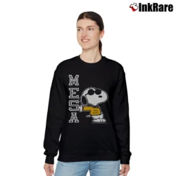 Women’s San Diego Mesa College Snoopy Charlie Brown Relaxed Sweatshirt in black | Soft, Laid-Back Vibe