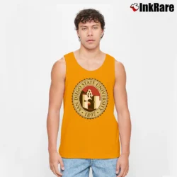 Men’s San Diego State University Tank Top in orange | Breathable, Active-Friendly Design