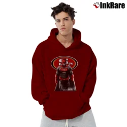 Men’s San Francisco 49ers Batman Bruce Wayne NFL Pullover Hoodie in maroon | Cozy, Durable, Modern Fit