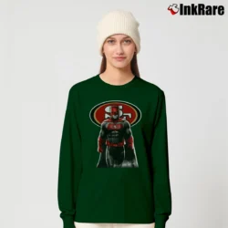 Women’s San Francisco 49ers Batman Bruce Wayne NFL Long-Sleeve Top in forest green | Sleek, Versatile, All-Season