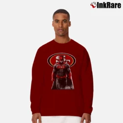 Men’s San Francisco 49ers Batman Bruce Wayne NFL Long-Sleeve Shirt in maroon | Sleek, Lightweight, Year-Round Wear