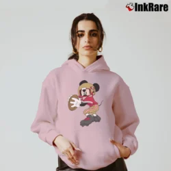Women’s San Francisco 49ers Football Mickey Mouse Disney Cozy Hoodie in light pink | Warm, Structured, Stylish