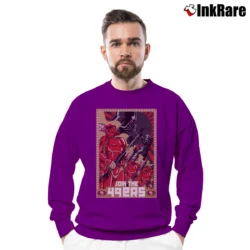 Men’s San Francisco 49ers Stormtrooper Army Star Wars Join The 49ers Crewneck Sweatshirt in purple | Cozy Fabric, Clean Style