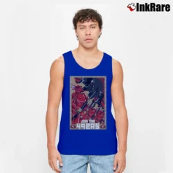 Men’s San Francisco 49ers Stormtrooper Army Star Wars Join The 49ers Tank Top in royal blue | Breathable, Active-Friendly Design