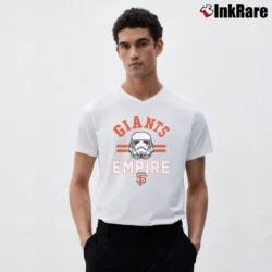 Men’s San Francisco Giants MLB Star Wars Empire V-Neck Tee in white | Sharp, Breathable, Everyday Staple