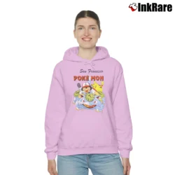 Women’s San Francisco Pokemon Pikachu Venusaur Japanese Nintendo Cozy Hoodie in light pink | Warm, Structured, Stylish