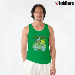 Men’s San Francisco Pokemon Pikachu Venusaur Japanese Nintendo Tank Top in irish green | Breathable, Active-Friendly Design