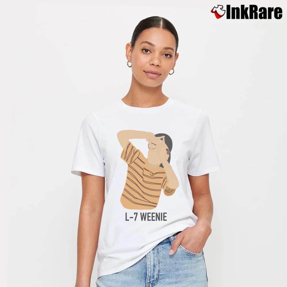 Women’s Sandlot L7 Weenie T-Shirt in white | Soft, Flattering Fit