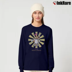 Women’s Sandy Cheeks Retro Japanese Spongebob Long-Sleeve Top in navy | Sleek, Versatile, All-Season