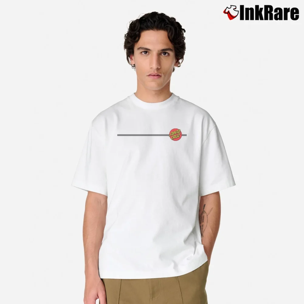 Men’s Santa Cruz Classic Dot Pullover Classic T-Shirt in white | Soft, Breathable Everyday Wear