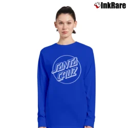 Women’s Santa Cruz Opus Dot Skateboarding Long-Sleeve Top in royal blue | Sleek, Versatile, All-Season