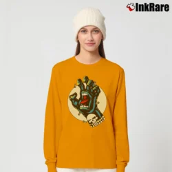 Women’s Santa Cruz Punisher Marvel Skateboard Graphic Long-Sleeve Top in orange | Sleek, Versatile, All-Season