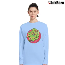 Women’s Santa Cruz Turtle Power Skate Long-Sleeve Top in light blue | Sleek, Versatile, All-Season