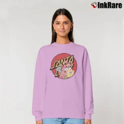Women’s Santa Cruz X Spongebob Relaxed Sweatshirt in light pink | Soft, Laid-Back Vibe