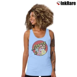 Women’s Santa Cruz X Spongebob Tank Top in light blue | Lightweight, Movement-Friendly