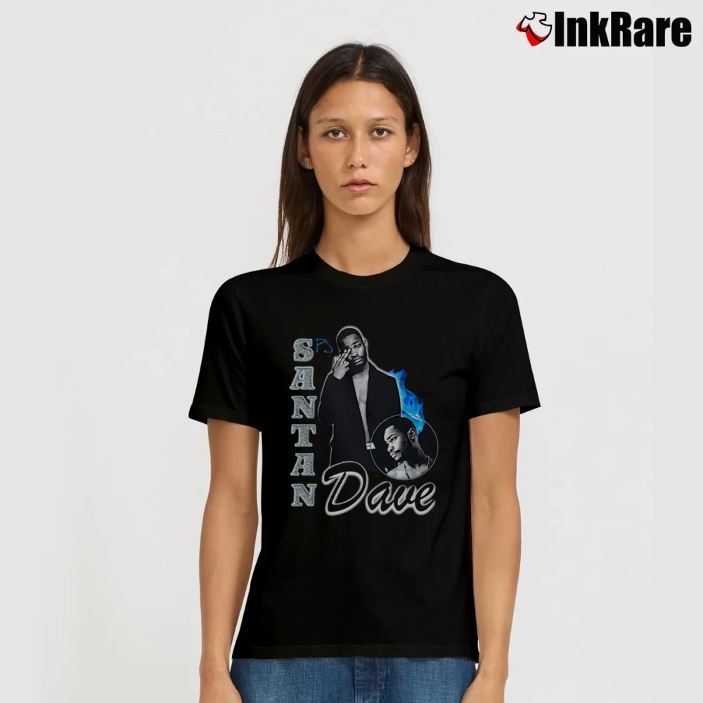 Women’s Santan Dave Hypebeast Streetwear Gift Signature T-Shirt in black | Soft, Flattering Fit