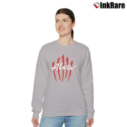 Women’s Santana Day Of The Dead Graphic Relaxed Sweatshirt in sport grey | Soft, Laid-Back Vibe