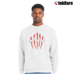 Men’s Santana Day Of The Dead Graphic Crewneck Sweatshirt in white | Cozy Fabric, Clean Style
