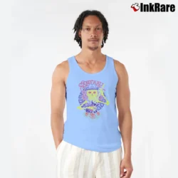 Men’s Santana Day Of The Dead Music Tank Top in light blue | Breathable, Active-Friendly Design