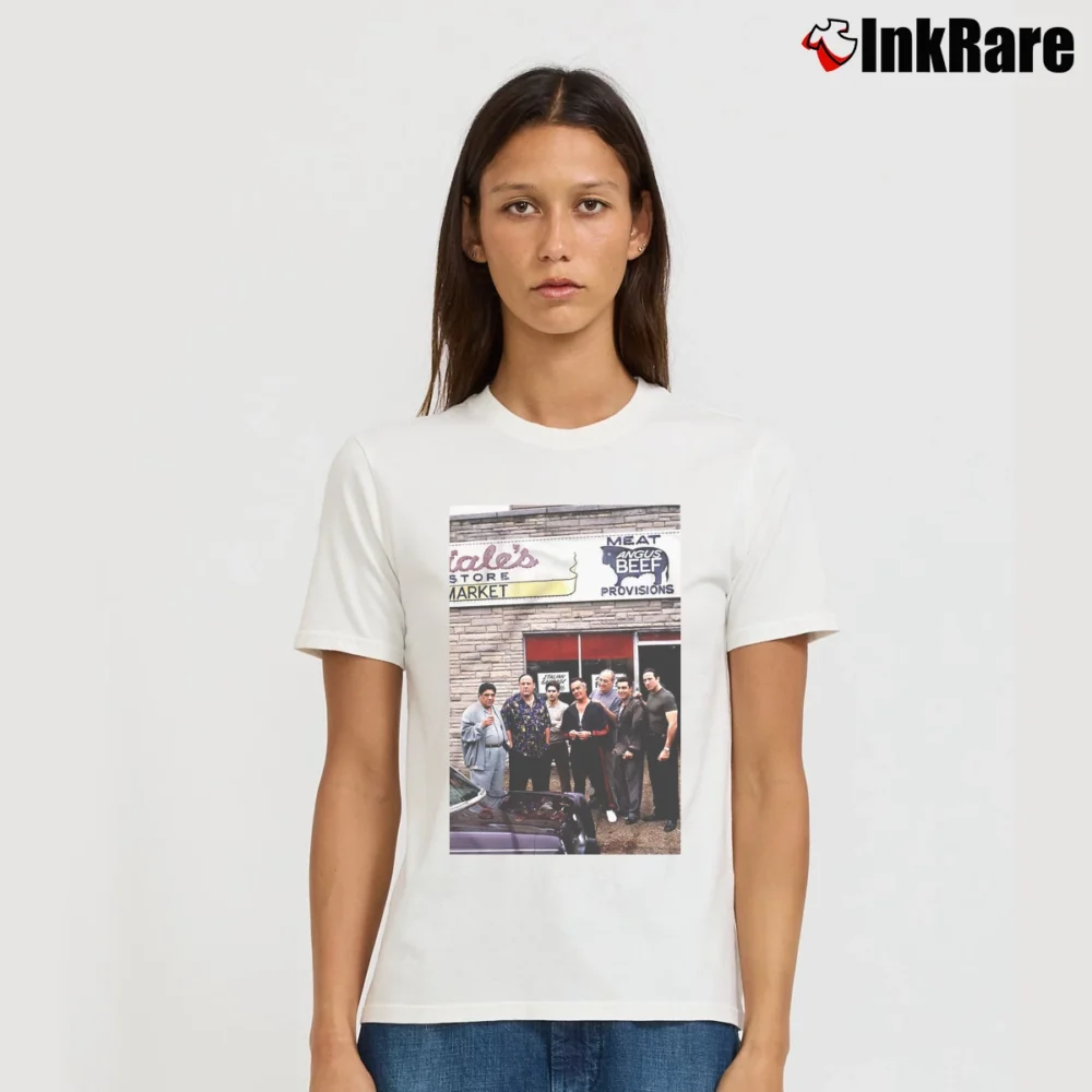 Women’s Satriale's Butchers Graphic Signature T-Shirt in white | Soft, Flattering Fit
