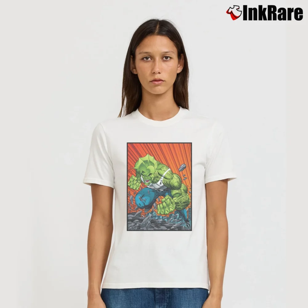 Women’s Savage Dragon Comic Inspired Signature T-Shirt in white | Soft, Flattering Fit