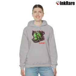 Women’s Saw 2003 Horror Movie Promo Cozy Hoodie in sport grey | Warm, Structured, Stylish