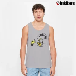 Men’s Saxophone Snoopy Woodstock Peanuts Jazz Tank Top in sport grey | Breathable, Active-Friendly Design