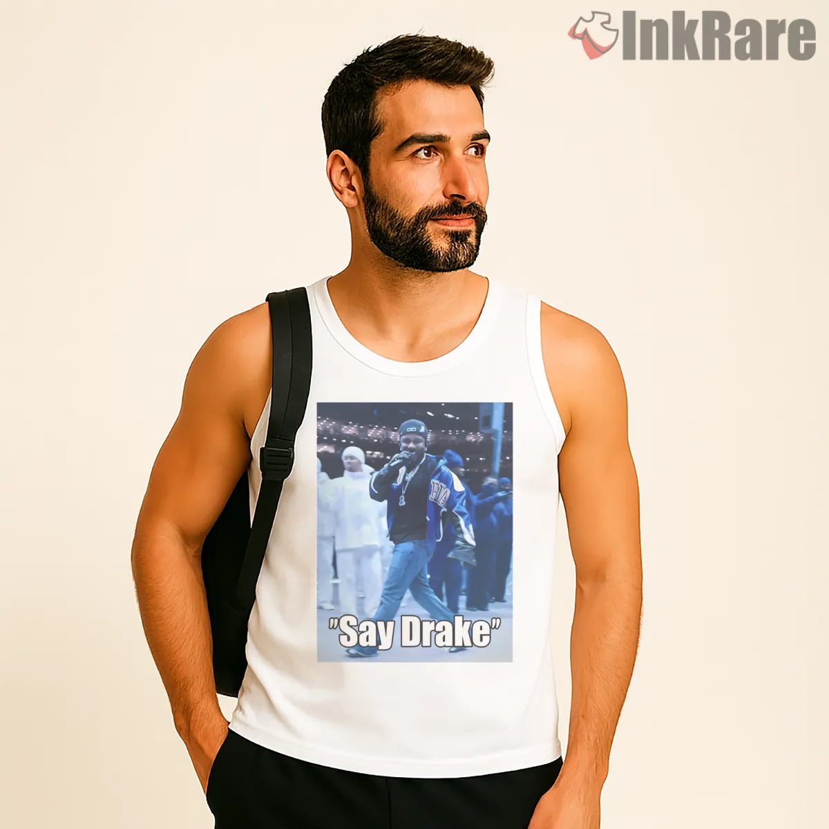 Say Drake Stadium Moment Kendrick Lamar Not Like Us Tank Top White Say Drake Stadium Moment Kendrick Lamar Not Like Us Shirt on white tank top for men graphic tee