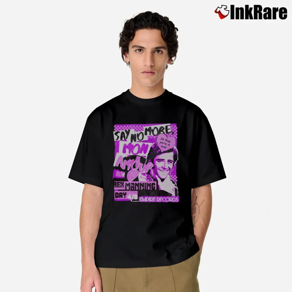 Men’s Say No More Mon Amour Classic T-Shirt in black | Soft, Breathable Everyday Wear